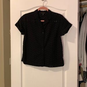 Banana Republic eyelet camp shirt